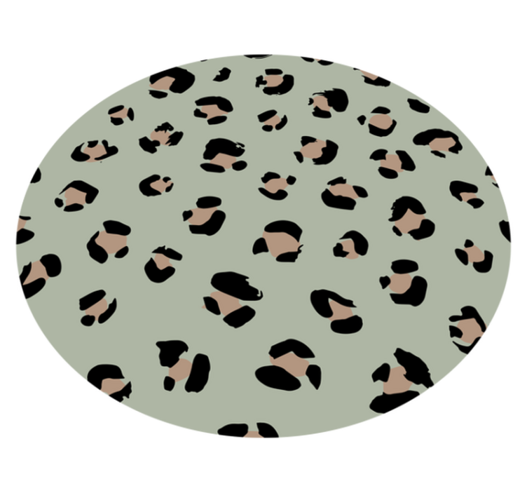 Tapis vinyle motif animal imprimé léopard esthétique - TenStickers