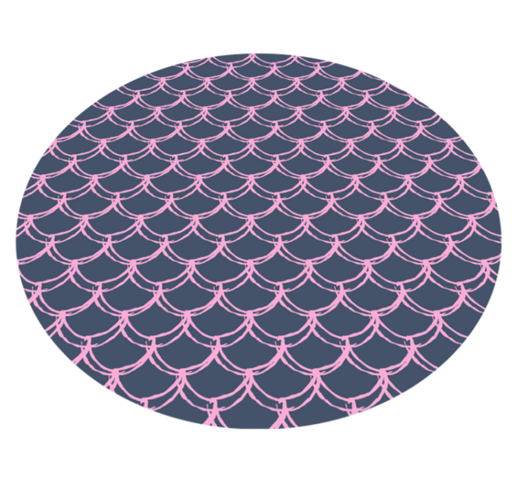 Tapis vinyle salle de bain motif coquillage - TenStickers