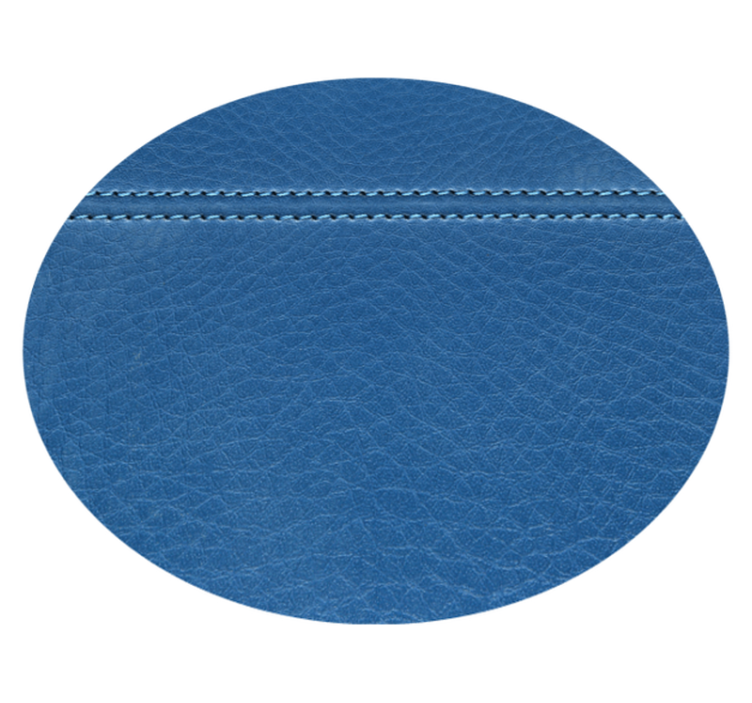 Tapis vinyle texture effet cuir bleu - TenStickers