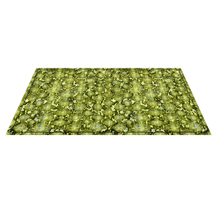 Tapis vinyle motif animal peau de reptile verte - TenStickers