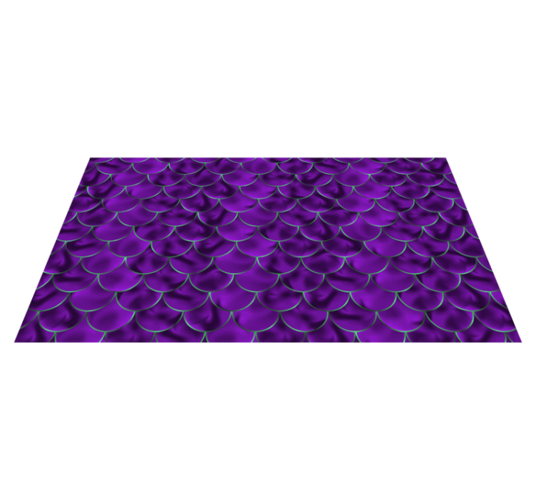 Tapis vinyle motif animal violet à écailles - TenStickers