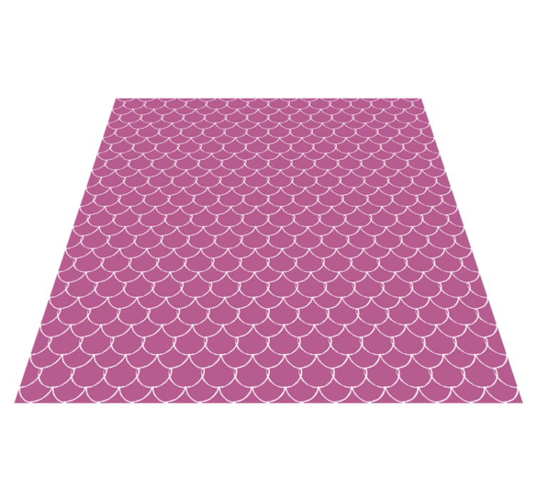 Tapis vinyle textures écaille de sirène rose - TenStickers