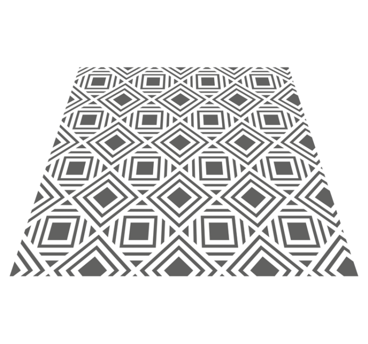 Tapis vinyle géométrique motif losanges élégant - TenStickers