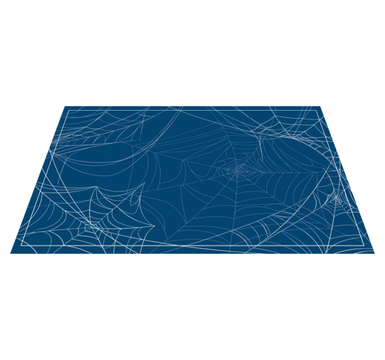 Tapis vinyle pour halloween motif de toiles d'araignée - TenStickers