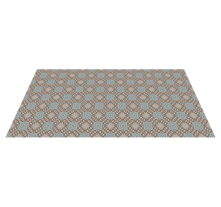 Tapis vinyle carreaux de ciment victorien couleur neutre - TenStickers