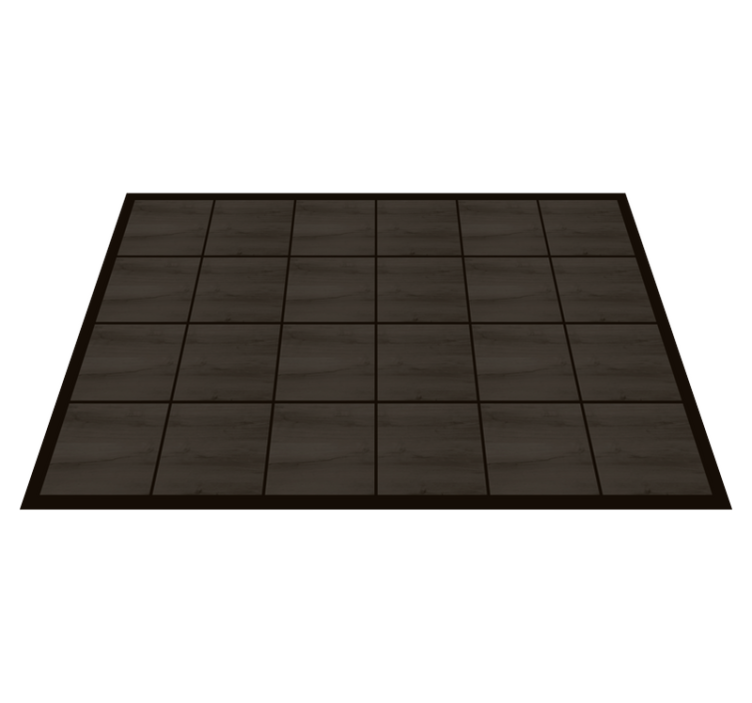 Tapis vinyle imitation parquet carreaux de bois foncé - TenStickers