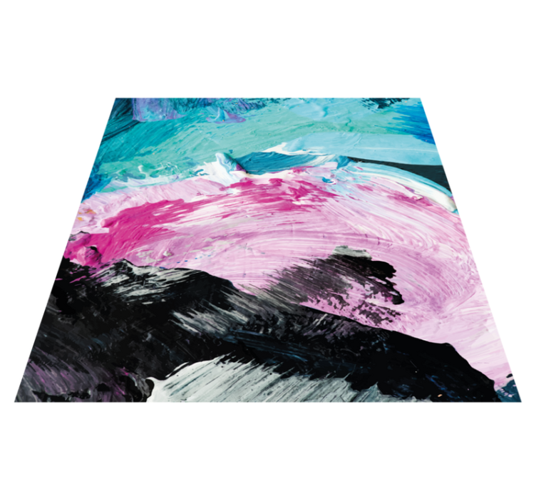 Tapis vinyle textures explosion de couleurs abstraites - TenStickers