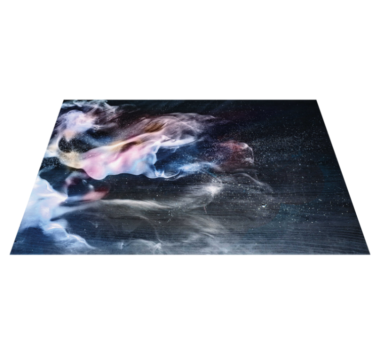 Tapis vinyle ado tourbillons de fumée cosmique - TenStickers