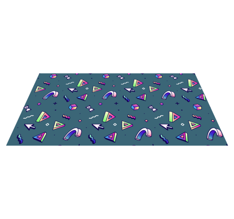 Tapis vinyle texture éclaboussure de couleur géométrique - TenStickers