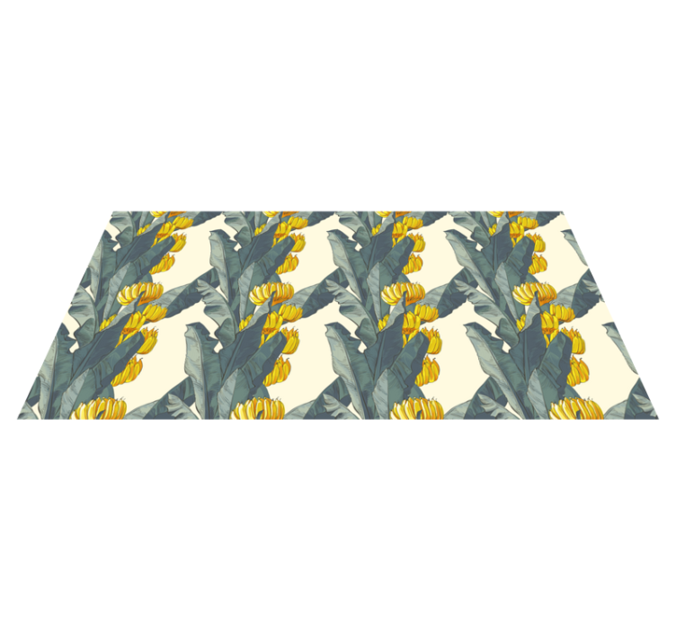 Tapis vinyle plantes composition florale tropicale - TenStickers
