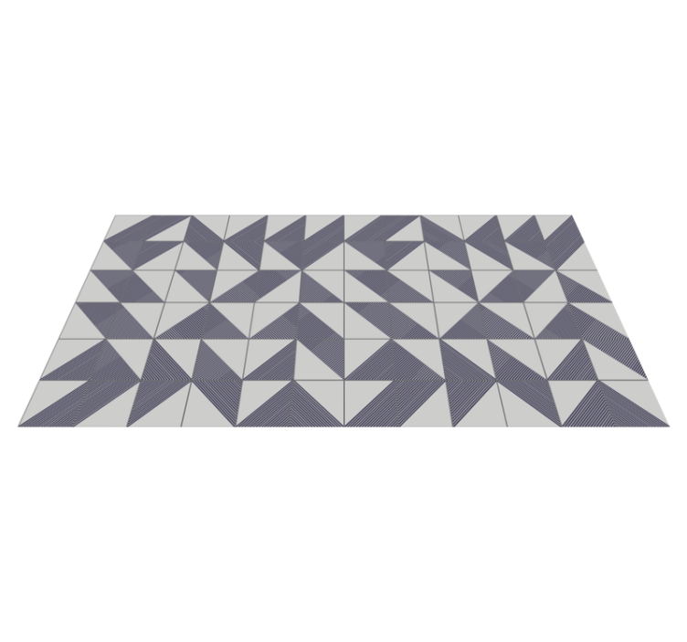 Tapis vinyle géométrique concept triangulaire - TenStickers