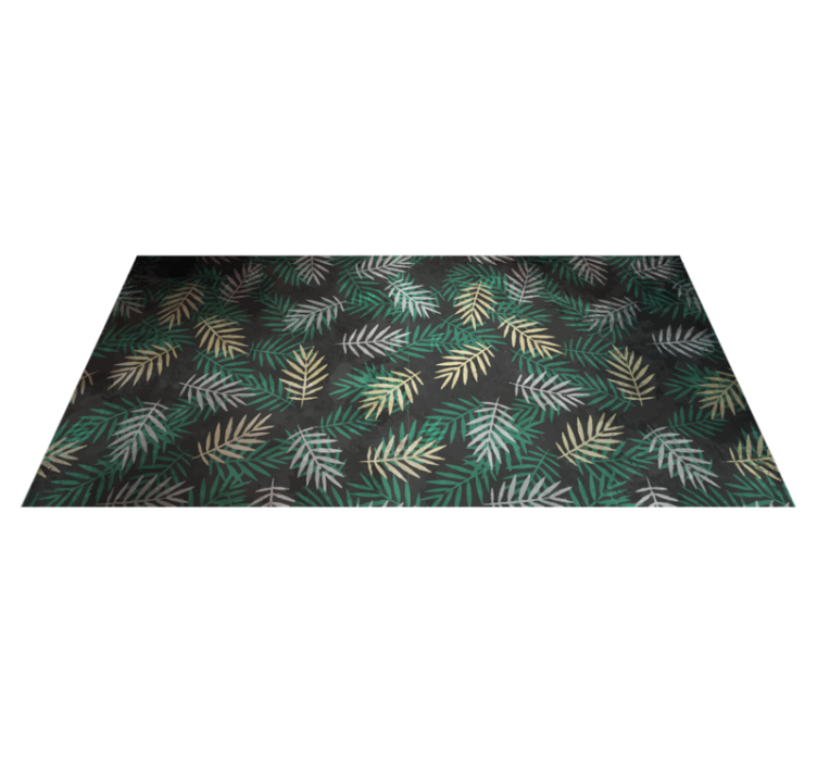 Tapis vinyle nature motif de verdure tropicale - TenStickers