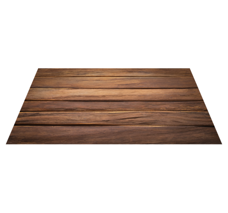 Tapis vinyle cuisine planches de bois chaudes - TenStickers
