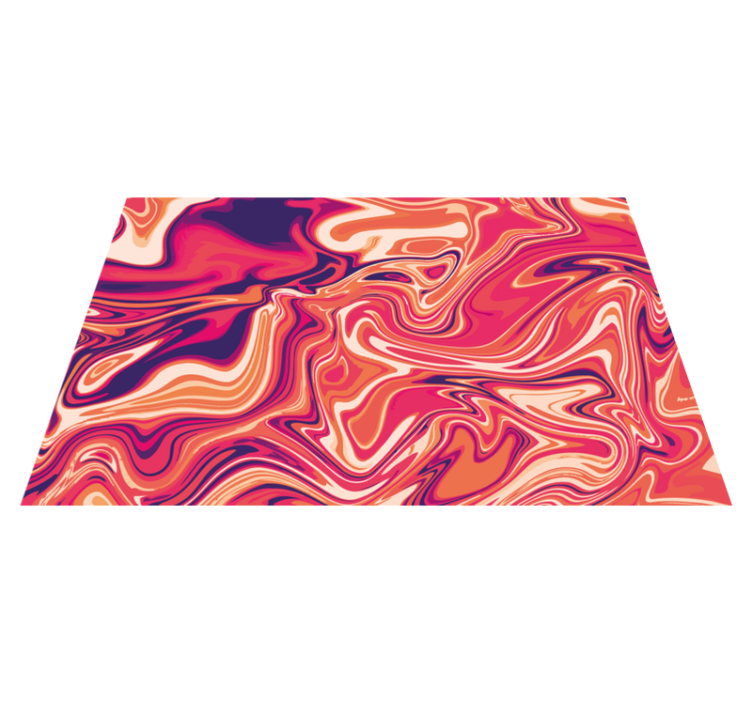 Tapis vinyle design moderne motif tourbillonnant vibrant - TenStickers