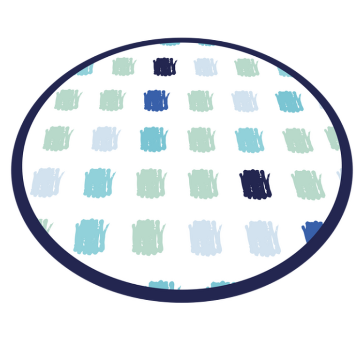 Tapis vinyle minimaliste coups de peinture bleus - TenStickers