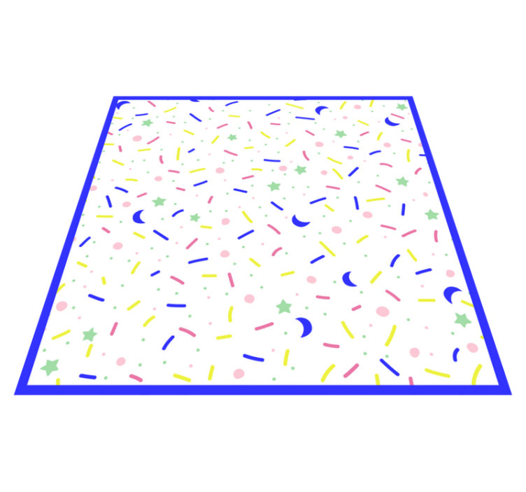 Tapis vinyle autres tapis fête formes colorées - TenStickers