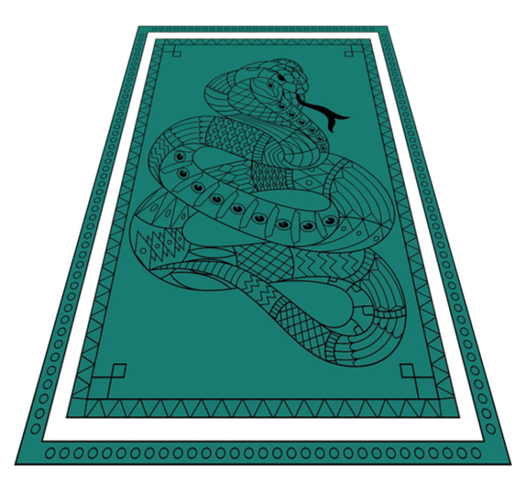 Tapis vinyle animal illustration de serpent - TenStickers
