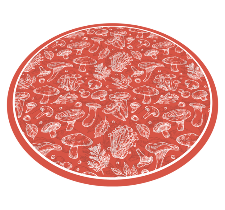 Tapis vinyle nature illustration de champignon - TenStickers