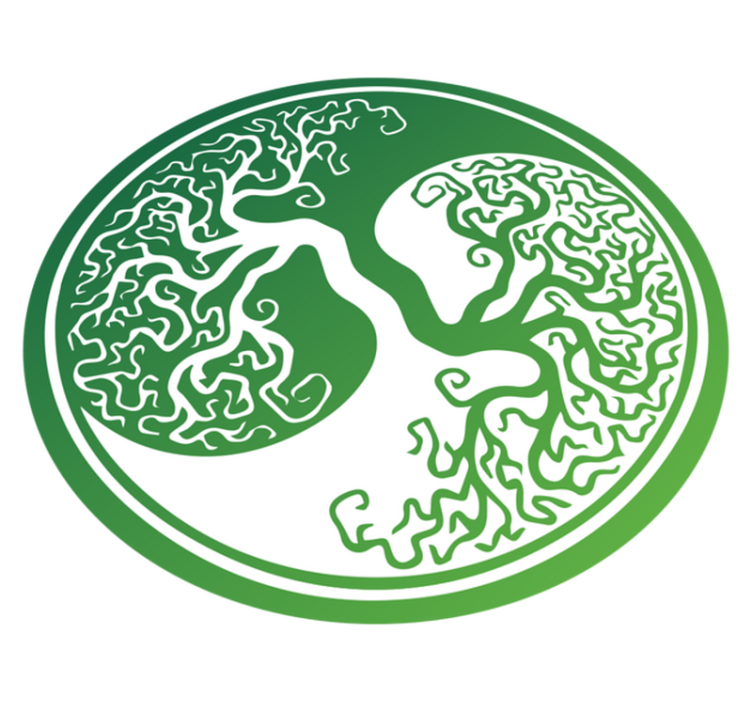 Tapis vinyle nature conception d'arbre complexe - TenStickers