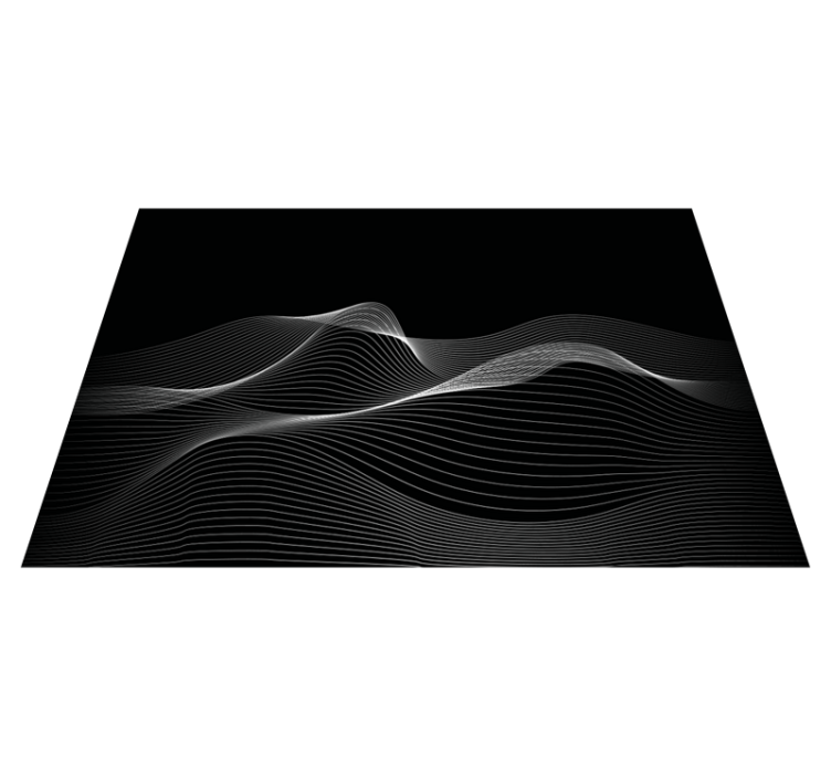 Tapis vinyle design moderne motifs de lignes fluides - TenStickers