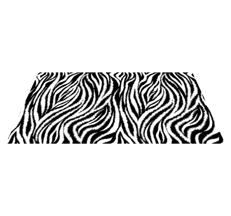 Tapis vinyle motif animal imprimé zèbre - TenStickers