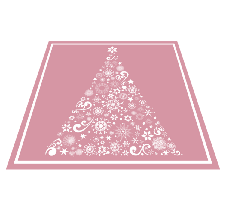 Tapis vinyle noël arbre de noël festif - TenStickers