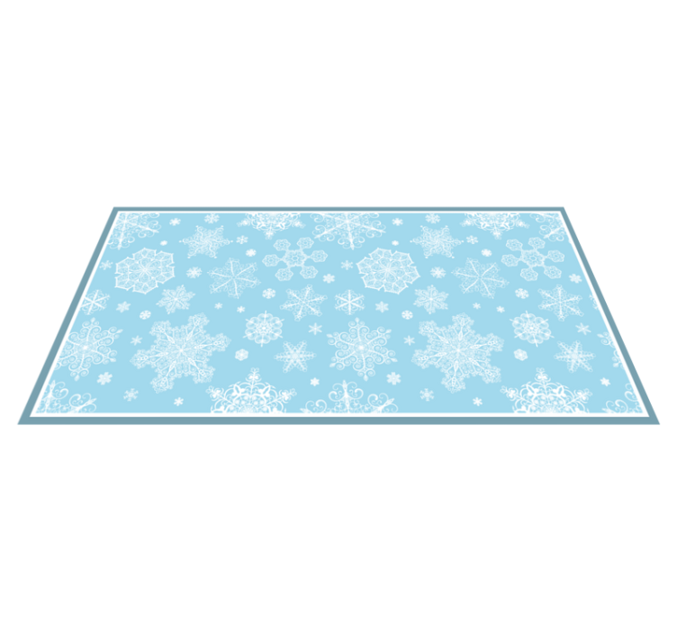 Tapis vinyle pour halloween motif de flocon de neige givré - TenStickers