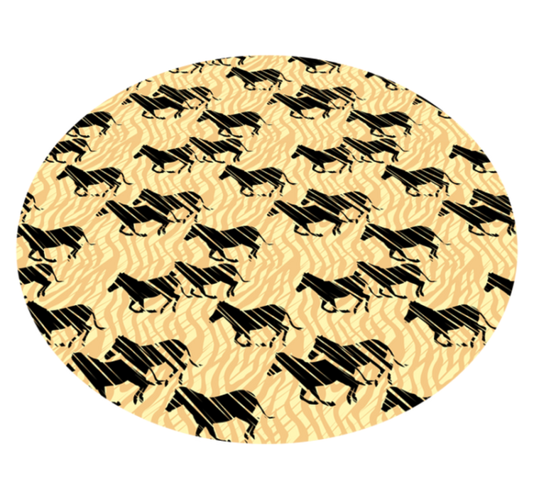 Tapis vinyle motif animal Élégance équestre raffinée - TenStickers