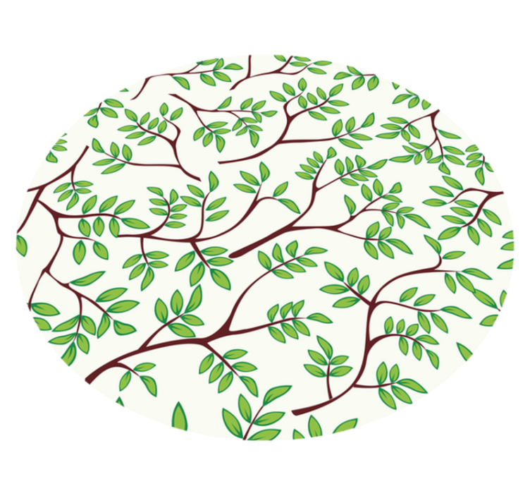 Tapis vinyle nature motif de branches feuillues - TenStickers