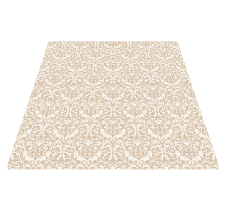 Tapis vinyle entrée motif floral délicat - TenStickers