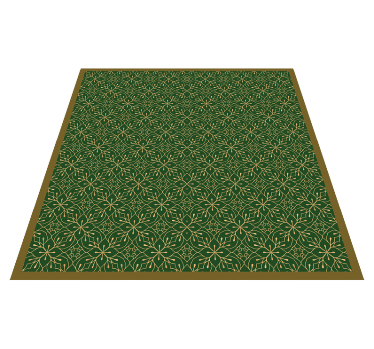 Tapis vinyle plantes motif botanique gracieux - TenStickers