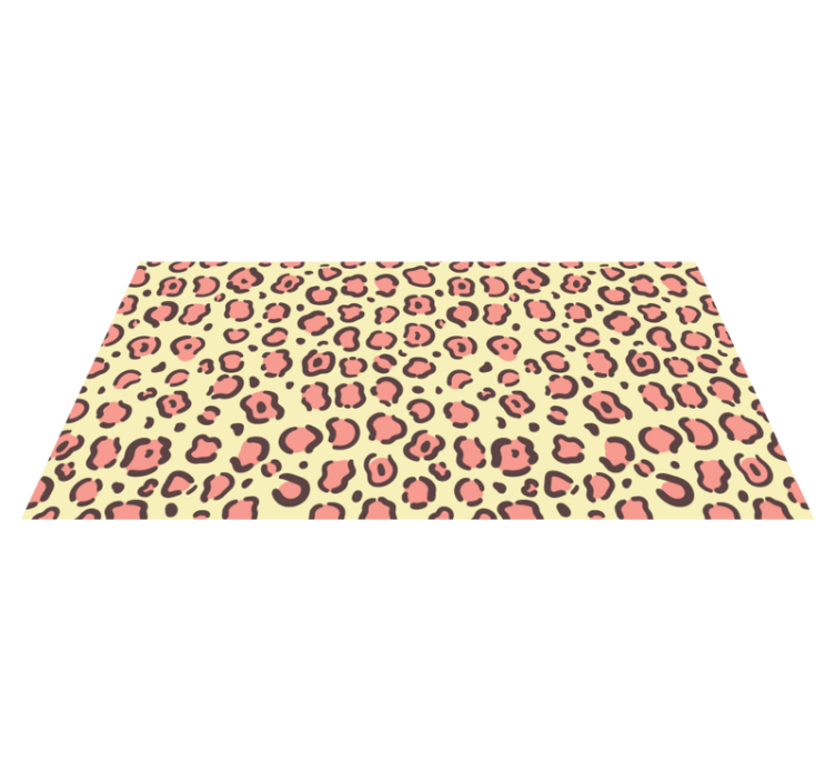 Tapis vinyle motif animal accents à motifs léopard - TenStickers