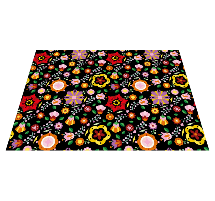 Tapis vinyle plantes illustration botanique lumineuse - TenStickers