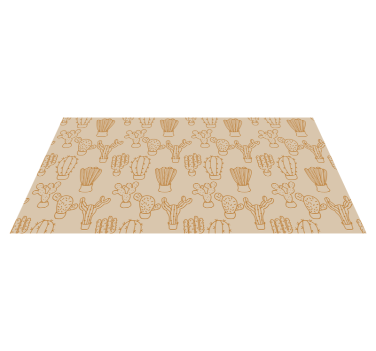 Tapis vinyle plantes illustration de cactus - TenStickers