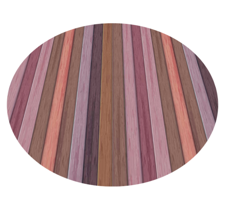 Tapis vinyle imitation parquet rayures violettes diagonales - TenStickers