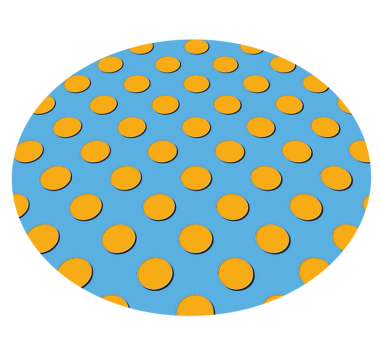 Tapis vinyle géométrique pois brillants - TenStickers