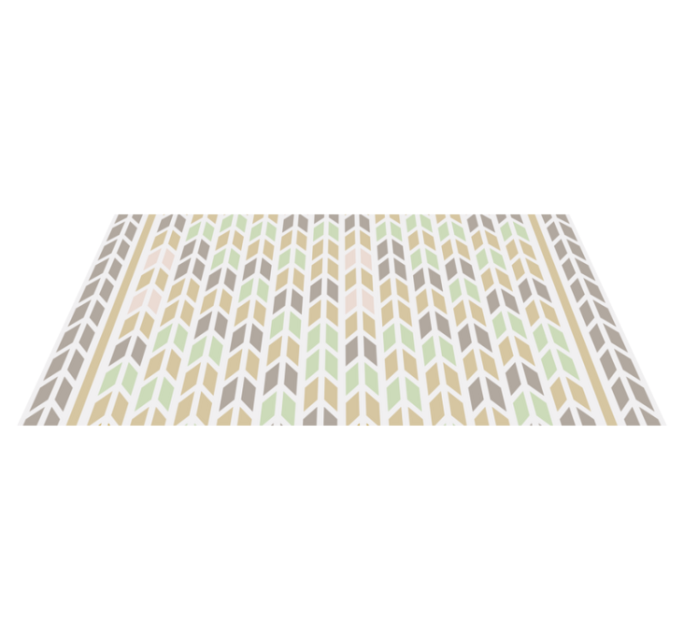 Tapis vinyle geometrique Flèches de couleur claire - TenStickers