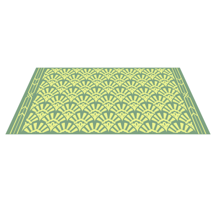 Tapis vinyle carreaux de ciment fleur de soleil - TenStickers