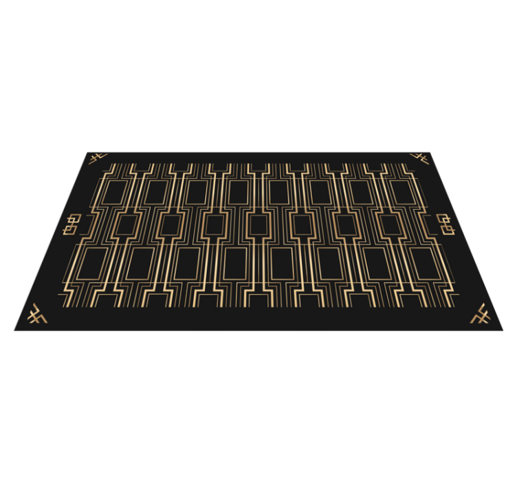 Tapis vinyle design moderne motifs géométriques élégants - TenStickers