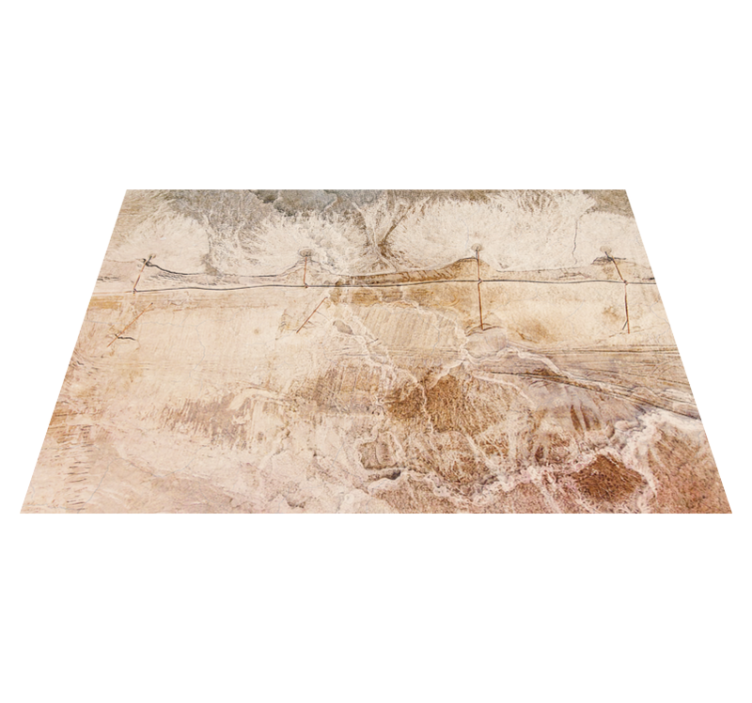Tapis vinyle motif Textures naturelles tons terreux - TenStickers