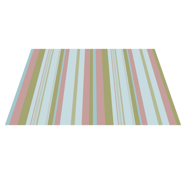 Tapis vinyle rayures motif pastel coloré - TenStickers