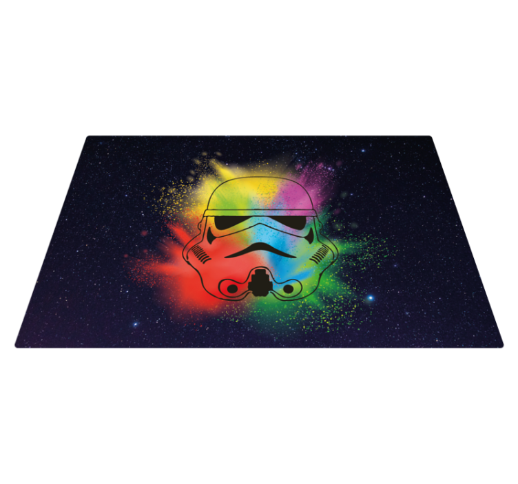 Tapis vinyle autres tapis visage coloré de stormtrooper - TenStickers