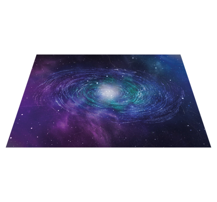 Tapis vinyle étoile motif tourbillonnant galactique - TenStickers