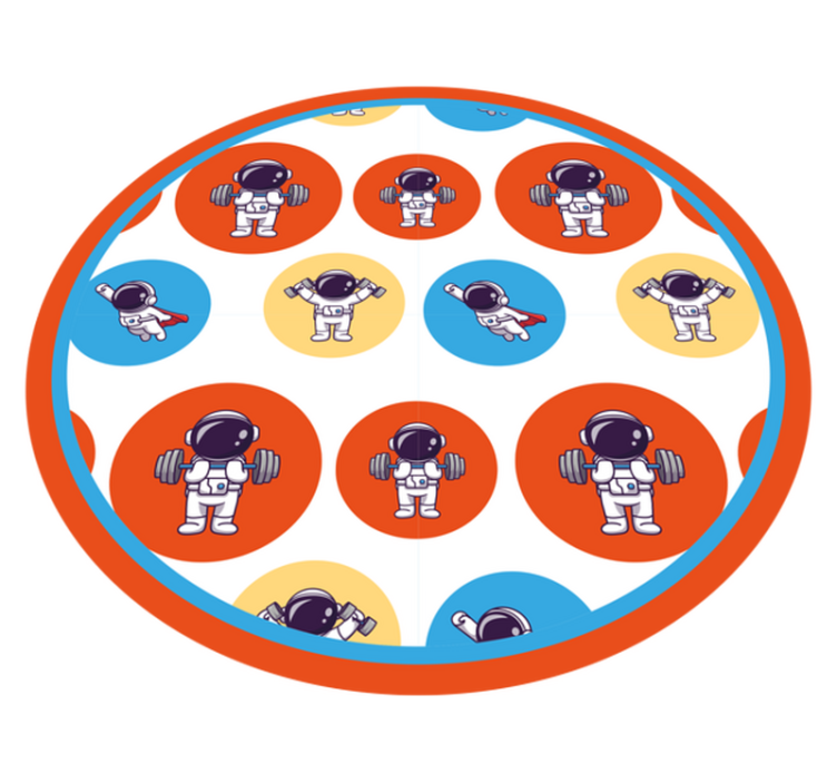 Tapis vinyle autres tapis forme physique des astronautes - TenStickers