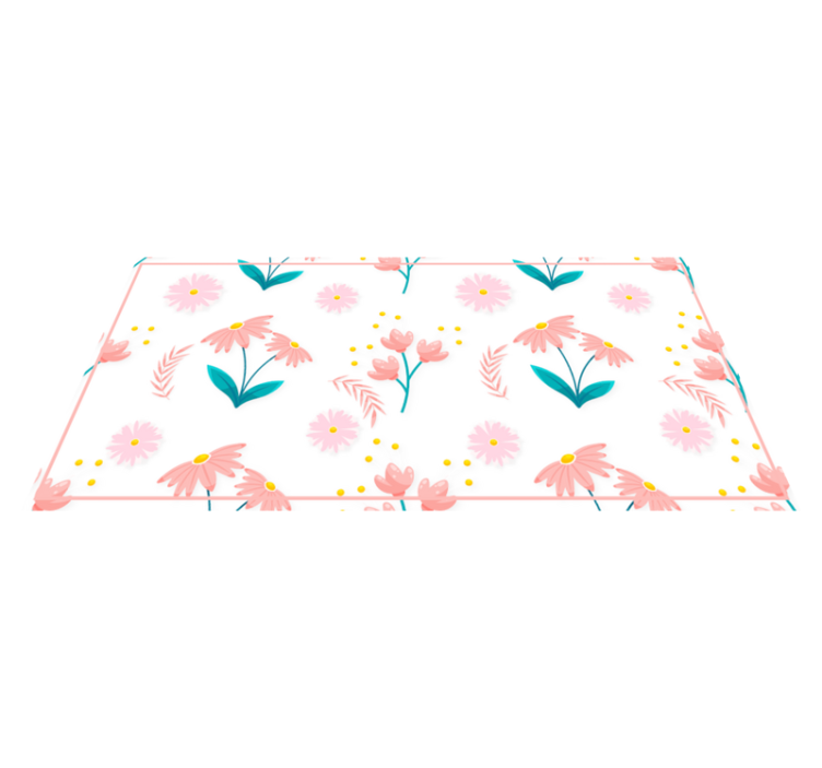 Tapis vinyle plantes floraison printanière florale - TenStickers