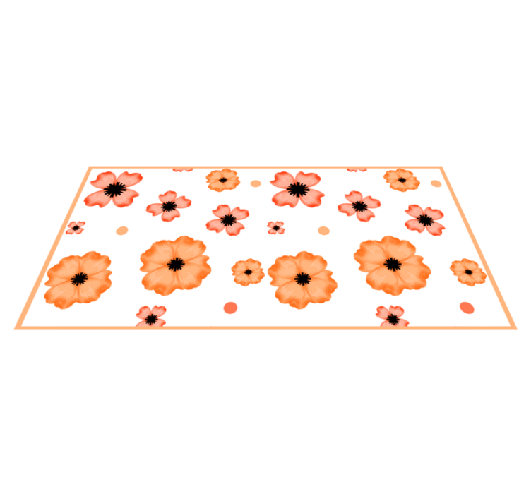 Tapis vinyle plantes fond à motifs - TenStickers