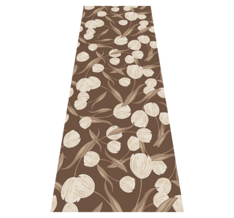 Tapis vinyle plantes design élégant - TenStickers