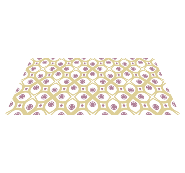 Tapis mosaique vinyle motif de cercles géométriques - TenStickers