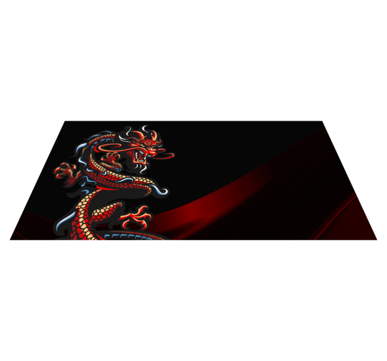 Tapis vinyle ado illustration de dragon - TenStickers