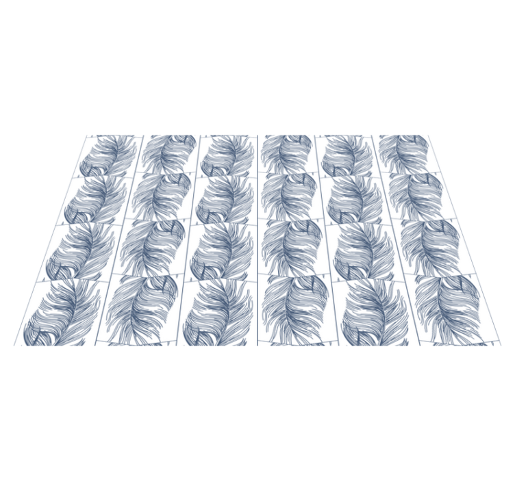 Tapis vinyle nature feuilles gracieuses - TenStickers